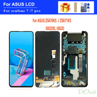 หน้าจอสัมผัสดิจิทัล Lcd สําหรับ ASUS Zenfone 7 ZS670KS I002D Zenfone 7 Pro ZS671KS ASUS I002D