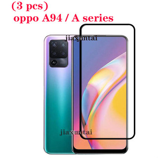 ฟิล์มกระจกนิรภัย สําหรับ OPPO A94 A52 A92 A12 A5S A15 A16 A16K A17 A17K (3 ชิ้น)