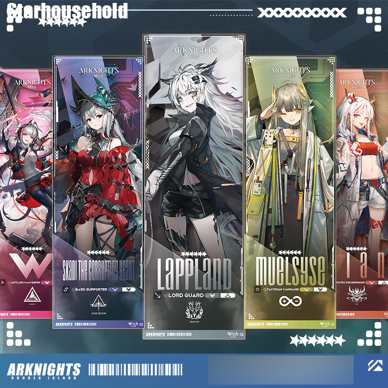 Arknights ที่คั่นหนังสือเลเซอร์ สองด้าน ลาย W Role ของขวัญ