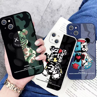 เคส สําหรับ iPhone 11 12 Xs Max 11 Pro 11 Pro Max 6 6S 6 Plus 6S Plus 7 8 SE 2020 7 Plus 8 Plus X XS XR เคส TPU ซิลิโคนหมีรุนแรงครอบคลุมกรณีโทรศัพท์ทั้งหมด