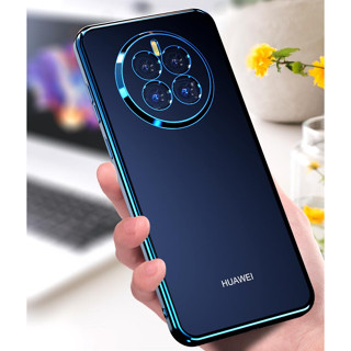 Huawei Mate 50 40 30 20 Pro เคสนิ่ม หรูหรา ชุบซิลิโคนใส กันกระแทก กันชน เคสด้านหลัง