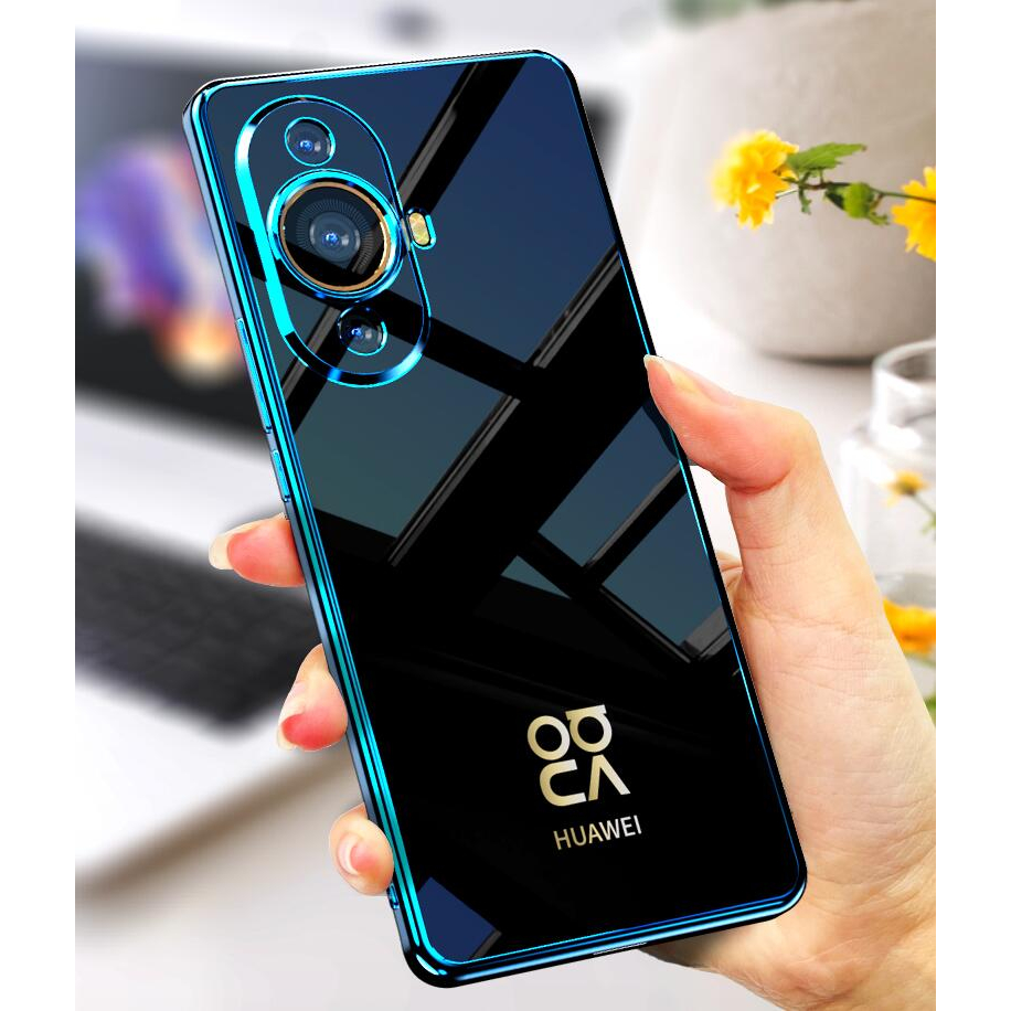 Huawei Nova 13 12 11 11i 10 SE Pro Soft Case หรูหราชุบซิลิโคนใสกันกระแทกกันชนฝาหลังปลอก