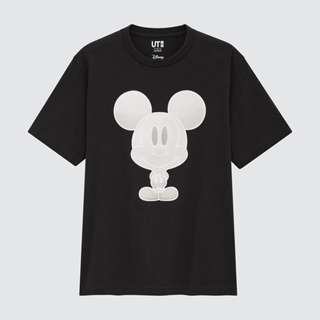 Uniqlo เสื้อยืด พิมพ์ลายการ์ตูนมิกกี้เมาส์ สําหรับผู้ชาย และผู้หญิง (UT) (Disney)1223