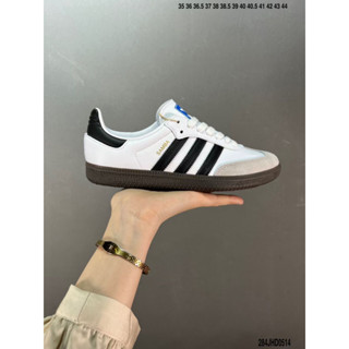 Adidas original samba adv รองเท้าผ้าใบลําลอง พื้นแบน สีขาว สีดํา สีเทา สําหรับผู้ชาย และผู้หญิง เหมาะกับการเล่นกีฬา