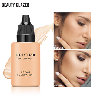 Beauty GLAZED รองพื้น เนื้อแมตต์ กันน้ํา ติดทนนาน 24 ชั่วโมง สําหรับแต่งหน้า