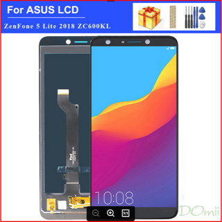 ของแท้ หน้าจอสัมผัส LCD 6.0 นิ้ว สําหรับ Asus ZenFone 5 Lite 2018 ZC600KL S630 SDM630