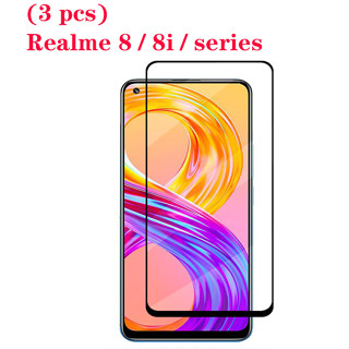 ฟิล์มกระจกนิรภัย สําหรับ Realme 8 5G 8i 7i 7 Pro 9 Pro 9i 10 4G C11 2021 C30 C33 C35 C25 C25Y C25S C21 C21Y C20 C15 C12 (3 ชิ้น)