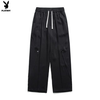 PLAYBOY Summer Ice Silk Casual Pants Straight Leg Pants