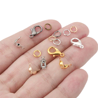 ตะขอก้ามปู สําหรับทําเครื่องประดับ DIY 80 ชิ้น 1 ชุด