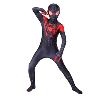 ชุดจั๊มสูท ชุดคอสเพลย์ Spiderman Peter Parker Zentai สําหรับเด็ก