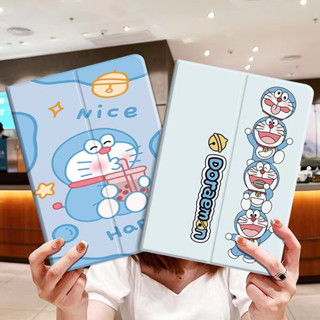 【Doraemon】For เคสไอแพด ลายการ์ตูน iPad Air 4/5 10.9 / Pro 11 /Mini 1 2 3 4 5 / iPad 2 3 4 / iPad Pro 9.7 Air1 Air2 / iPad Pro 10.5 / 10.2 gen9 gen8 7th Smart Case