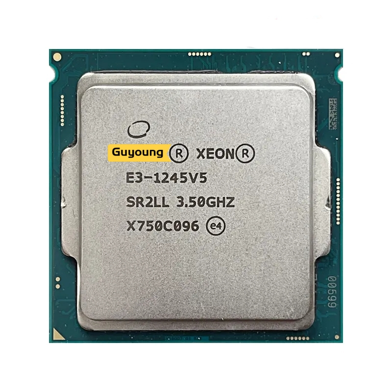 โปรเซสเซอร์ CPU แบบสี่คอร์แปดเธรด YZX Xeon E3-1245 V5 E3 1245V5 E3 1245 V5 E3-1245V5 3.5 GHz ใช้แล้ว