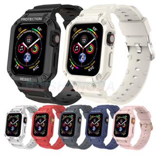 เคส + สาย สําหรับ iwatch ultra 49 มม. 45 มม. สายนาฬิกา สําหรับ iwatch Series 7 6 5 4 SE TPU เคสป้องกัน + สาย สําหรับ 40 มม. 41 มม.