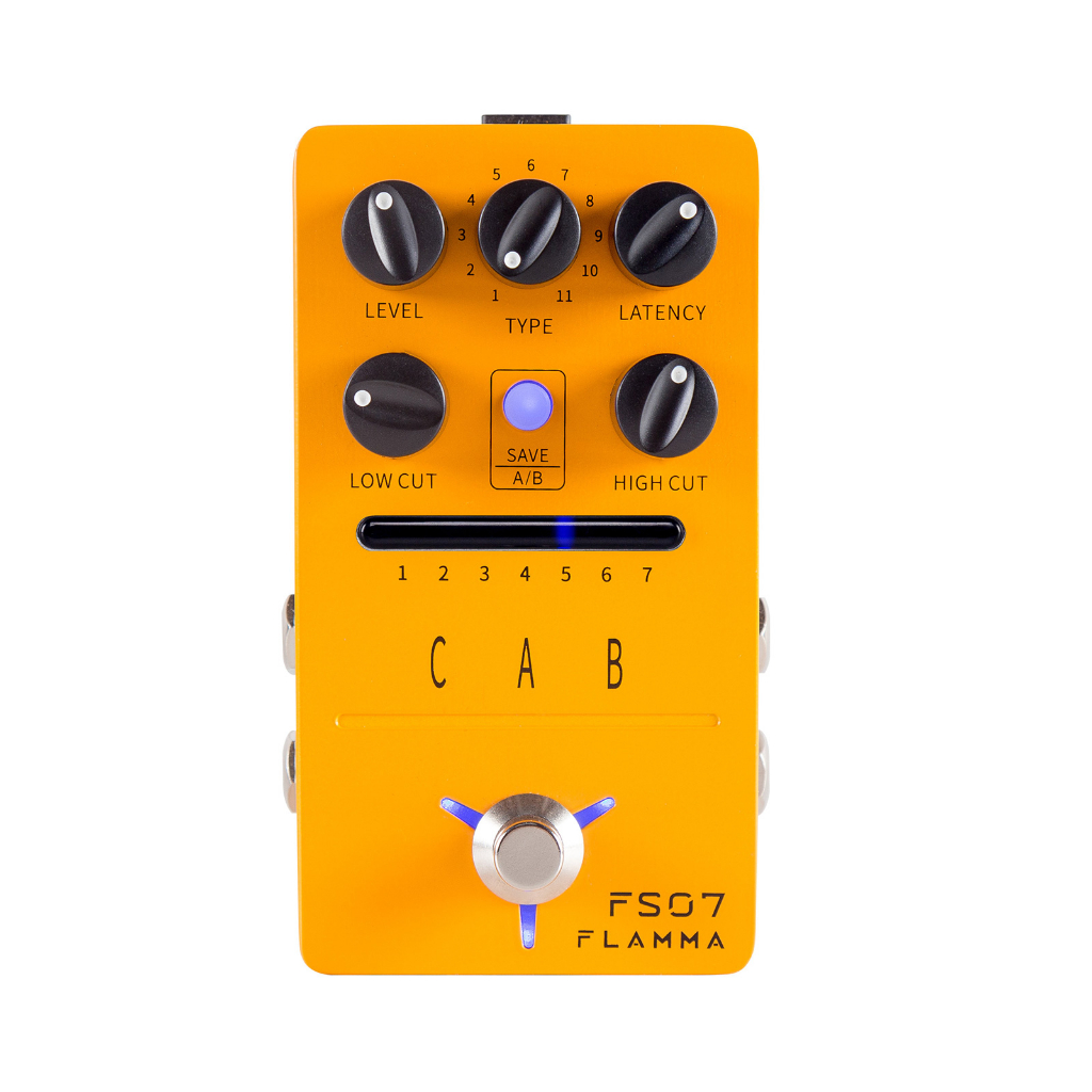FLAMMA FS07 กีตาร์ไฟฟ้าสเตอริโอ IR กล่องจําลอง CAB อุปกรณ์เอฟเฟกต์เดียวคอมพิวเตอร์บันทึก