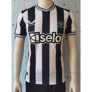 เสื้อกีฬาแขนสั้น ลายทีมชาติฟุตบอล Newcastle United 23-24 คุณภาพสูง ไซซ์ S-2XL