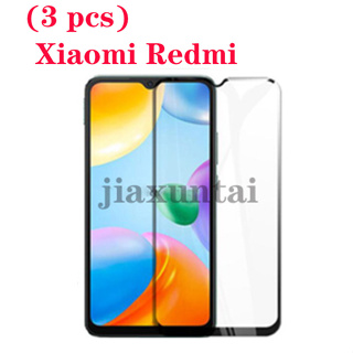 (3 ชิ้น) ฟิล์มกระจกนิรภัยกันรอยหน้าจอ แบบเต็มจอ สําหรับ Xiaomi Redmi 10C 9T 9C 9A 9