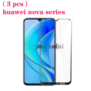 (3 ชิ้น) ฟิล์มกระจกนิรภัย แบบเต็มจอ สําหรับ Huawei Nova Y70 Plus Nova 10 SE 9 7 7i 7SE 6SE 8 8i