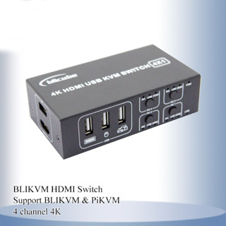 Pikvm BLIKVM HDMI Switch KVM แชร์แล็ปท็อปสี่พอร์ตแปลง 4 in 1 ออก USB เมาส์คีย์บอร์ดจอแสดงผล