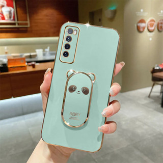 เคสโทรศัพท์มือถือ ลายการ์ตูนแพนด้า สามมิติ พร้อมขาตั้ง สําหรับ Huawei NOVA 6 4G Huawei NOVA 6 5G Huawei NOVA 7 NOVA 7i NOVA 7pro NOVA 7se