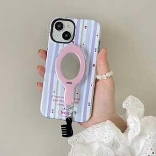 เคสโทรศัพท์มือถือกระจก พร้อมขาตั้ง สําหรับ iPhone 11 12 12pro 12promax 13 13pro 13promax 14 14promax 2 in 1