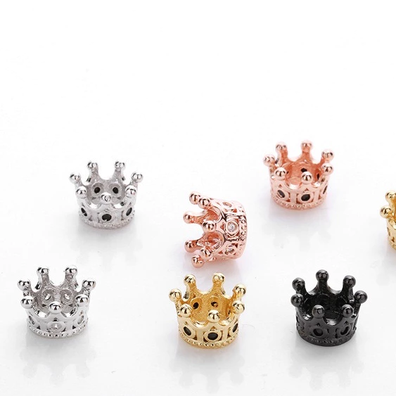 สร้อยข้อมือทองแดง 14k จี้มงกุฎประดับเพทาย