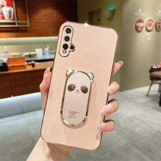 เคสโทรศัพท์มือถือ ลายการ์ตูนแพนด้า สามมิติ พร้อมขาตั้ง สําหรับ Honor 8X Honor 8XMAX Honor 9X Honor 9Xpro Honor X10 Honor X20