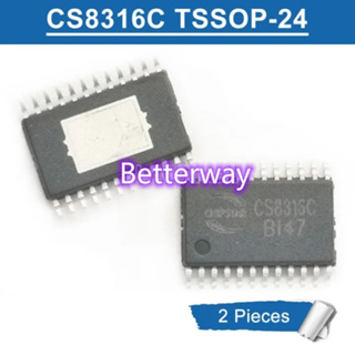 ชิปวงจรรวม เครื่องขยายเสียง CS8316C TSSOP24 CS 8316 C TSSOP-24 SMD 25W 2 ชิ้น