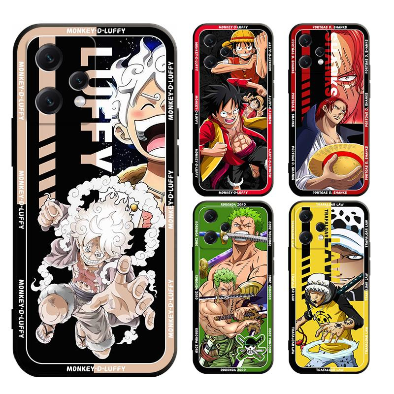 เคส realme Narzo 50 50A 50i 20 XT 30A Prime PRO 4G 5G โทรศัพท์มือถือแบบนิ่ม ผิวด้าน ลาย one piece luffy law zoro สีดํา สําหรับ