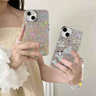 เคสโทรศัพท์มือถือ ลายการ์ตูนผู้หญิง พร้อมสายโซ่คล้อง สําหรับ iPhone 11 12 12pro 12promax 13 13pro 13promax 14 14pro 14promax