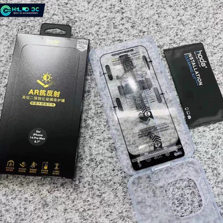 Hoda ฟิล์มกันรอย กันแสงสะท้อน เข้าได้กับ iPhone 17/16/15 การติดตั้งอัตโนมัติ ฟิล์ม iPhone 17 pro max ฟิล์มกัน iPhone 16 pro max กระจกรอย แบบเต็มจอ รอย
