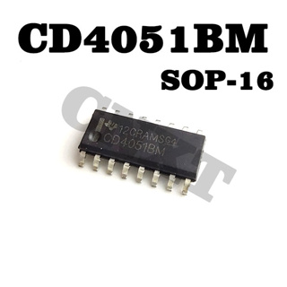 ชิปวงจรรวม CD4051BM CD4051 CD4051BM96 SOP-16CMOS 8 ช่องทาง อเนกประสงค์ 10 ชิ้นต่อล็อต