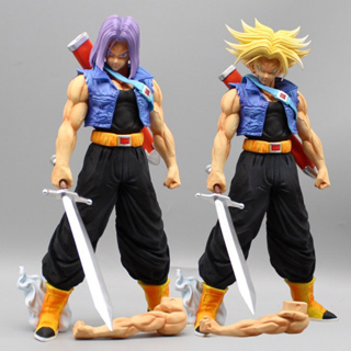 โมเดลฟิกเกอร์ Pvc รูปปั้นอนิเมะ Dragon Ball Z Super Saiyan Trunks Ssj ขนาด 29 ซม. ของขวัญ ของเล่นสะสม สําหรับแฟนหนุ่ม