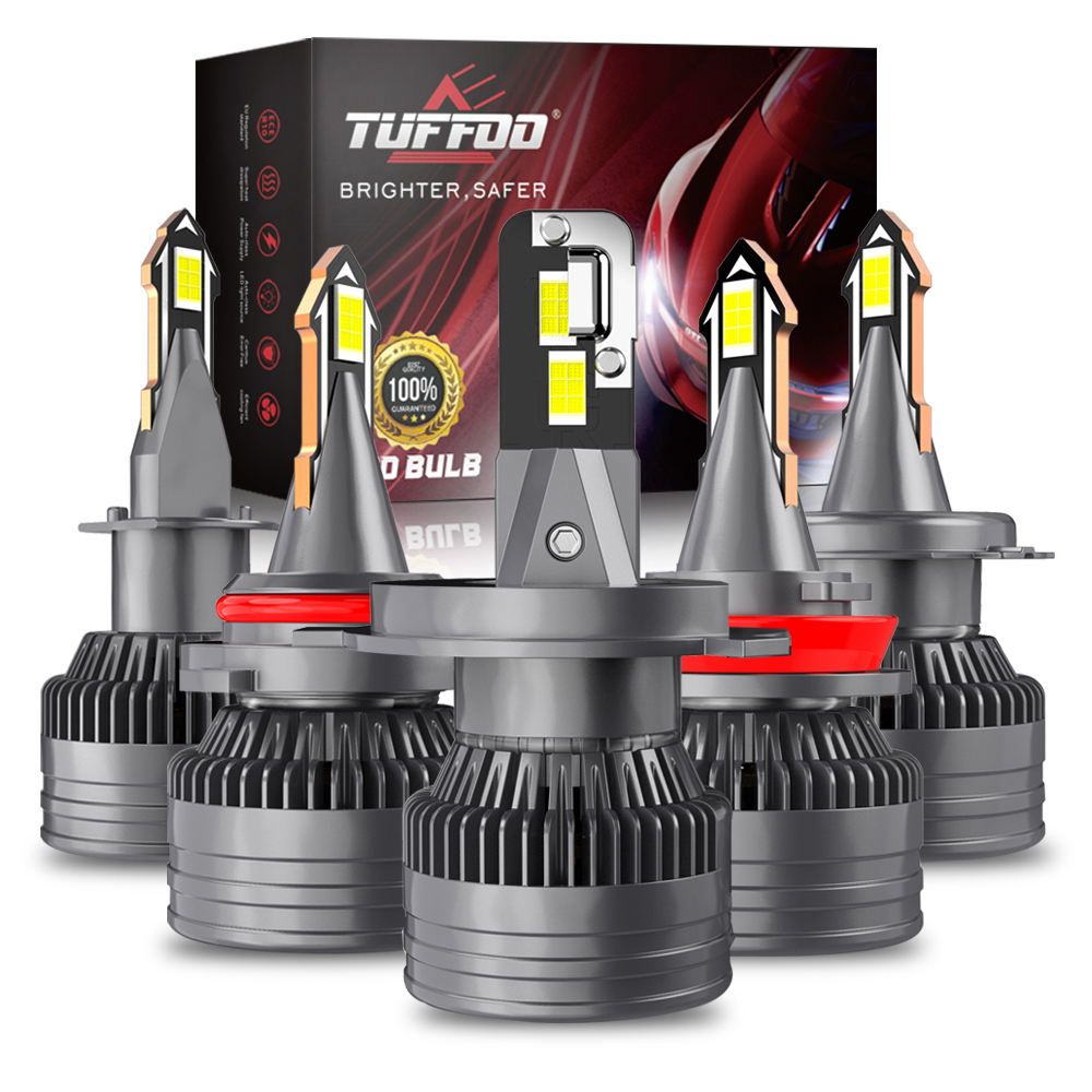 Tuffoo 2023 All New T4C หลอดไฟหน้า LED สูงต่ํา 6000K สีขาว แบบเปลี่ยน สําหรับรถยนต์ H4 H7 H1 H9 H11 