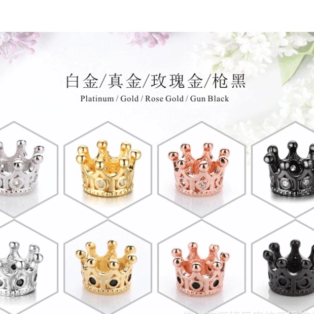 สร้อยข้อมือทองแดง 14k จี้มงกุฎประดับเพทาย thumbnail 7