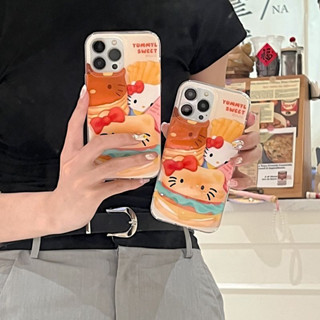 เคสโทรศัพท์มือถือ ซิลิโคนนุ่ม ลายการ์ตูนแมวน่ารัก สีเหลือง สําหรับ iPhone 14Pro max case 13Pro max 12Pro max 14Pro 13Pro 12Pro 11 12 13 14 case