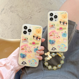 เคสป้องกันโทรศัพท์มือถือซิลิโคน แบบนิ่ม ลายการ์ตูนมิกกี้ เมาส์ มีสายโซ่คล้อง สําหรับ iPhone 14Pro max case 13Pro max 12Pro max 14Pro 13Pro 12Pro 11 12 13 14 case