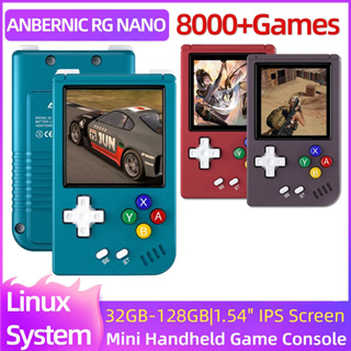 Anbernic RG เครื่องเล่นเกมนาโน แบบพกพา ระบบ Linux หน้าจอ IPS 1.54 นิ้ว 64G ในตัว 5405