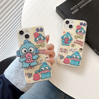 เคสโทรศัพท์มือถือ ซิลิโคนนุ่ม ลายการ์ตูนตลก สีฟ้า พร้อมขาตั้ง สําหรับ iPhone 14Pro max case 13Pro max 12Pro max 14Pro 13Pro 12Pro 11 12 13 14