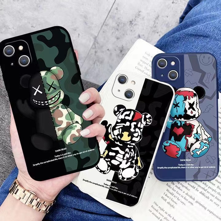 เคส Samsung A32 4G A52 A12 A21S A02S A02 A52S S20 FE M12 S21 Ultra A72 A32 5G S21 Plus M62 F62 S21 A01 CORE M02S M02 เคส TPU ซิลิโคนหมีรุนแรงครอบคลุมกรณีโทรศัพท์ทั้งหมด