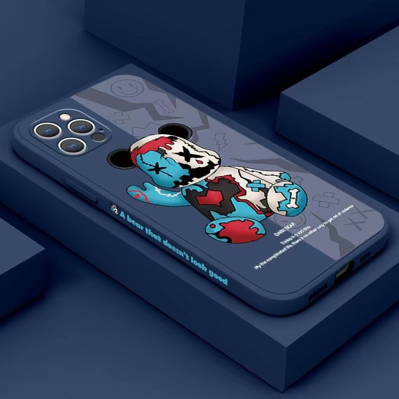 เคส Samsung A32 4G A52 A12 A21S A02S A02 A52S S20 FE M12 S21 Ultra A72 A32 5G S21 Plus M62 F62 S21 A01 CORE M02S M02 เคส TPU ซิลิโคนหมีรุนแรงครอบคลุมกรณีโทรศัพท์ทั้งหมด