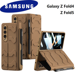 เคสโทรศัพท์มือถือหนัง PU ฝาพับ พร้อมช่องใส่บัตรในตัว สําหรับ Samsung Galaxy Z Fold 5 5G Z Fold4