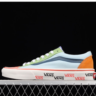 VANS รองเท้าผ้าใบลําลอง ข้อสั้น ลายไอศกรีม เป็ดแมนดาริน สีฟ้า ม่วง ไซซ์ 36