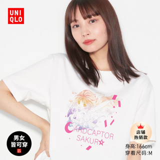 Uniqlos ขายดี เสื้อยืดลําลอง แขนสั้น พิมพ์ลาย สําหรับผู้ชาย ผู้หญิง คู่รัก UT