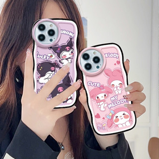 เคสโทรศัพท์มือถือซิลิโคน TPU แบบนิ่ม ลายการ์ตูน Kuromi Pink Melody Wave สีม่วง สําหรับ Infinix Hot Note 30 30i 20 20s 11S 11 10 10s 12 12i 9 8 5G Play Smart 7 4 5 6 Plus 2023 G96 Pro NFC G99 | St H152