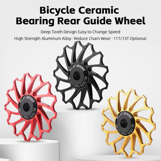 WEST BIKING ไกด์ล้อหลัง เซรามิค อะลูมิเนียมอัลลอย 11T 13T สําหรับจักรยานเสือภูเขา
