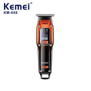 Kemei KM-658 ปัตตาเลี่ยนตัดผมไฟฟ้า แบบชาร์จ Usb สําหรับผู้ชาย