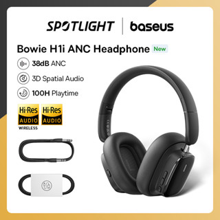 Baseus H1 H1i Hybrid 40dB ANC หูฟังไร้สาย 4 ไมโครโฟน ENC หูฟังบลูทูธ 5.2 ไดรเวอร์ 40 มม. HiFi หูฟังครอบหู 70H Time