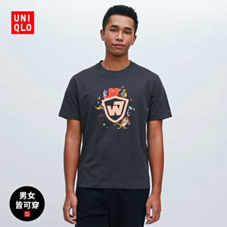 Uniqlos ขายดี เสื้อยืดลําลอง แขนสั้น พิมพ์ลาย สําหรับผู้ชาย ผู้หญิง คู่รัก UT