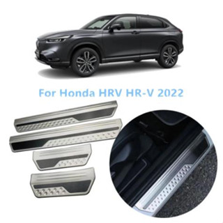 For Honda HRV HR-V 2022 Accessories Car Door Sill Trim Protector Scuff Plate Trim Guard