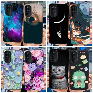 เคสโทรศัพท์มือถือ ซิลิโคนนิ่ม TPU ลายนักบินอวกาศ หรูหรา สําหรับ Motorola Moto G82 G52 G71S